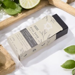 Sabonete Artesanal de Bergamota e Argila de Sândalo - Relaxante e doce - 140gr.