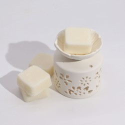 Conjunto de Fragrância Agnes & Cat Windemere - Queimador de Óleo, Ceras Aromáticas e Vela de Chá