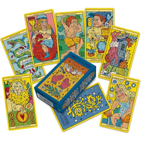 Rosmarin Tarot von Asis Percales - Fournier - 78 farbige Karten und Anleitungsheft