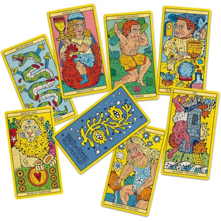 Rosmarin Tarot von Asis Percales - Fournier - 78 farbige Karten und Anleitungsheft