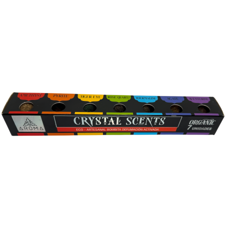 Crystal Scents Aroma Fragrances Activated Scenting Bombs - 7 قنابل لبان عضوية مستوحاة من المعادن