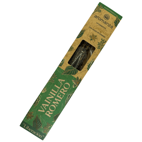 Encens Bio Vanille et Romarin aux Feuilles de Romarin Aromanza Argentina - 6 sticks naturels - Release