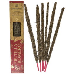 Organic Strawberry and Rosemary Smokehouse with Rosemary Leaves Aromanza Argentina - 6 natural sticks - Good Energy