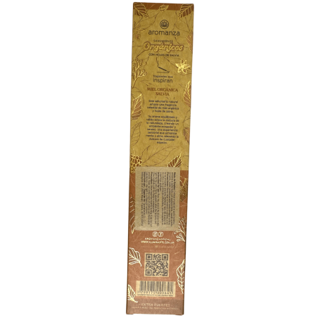 Bio Sahumerio Bio Honig und Salbei mit Salbeiblättern Aromanza Argentina - 6 natürliche Stäbchen - Süße