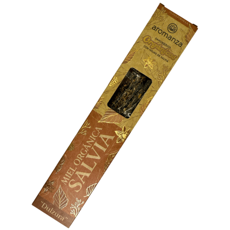Ekologisk Sahumerio Ekologisk honung och salvia med salviablad Aromanza Argentina - 6 naturliga pinnar - Sötma