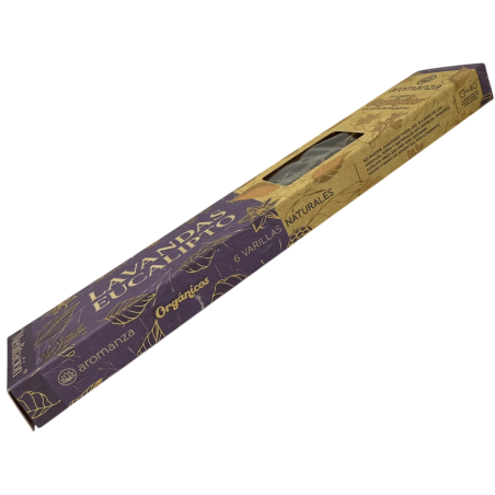 Ekologisk lavendel- och eukalyptusrök med eukalyptusblad Aromanza Argentina - 6 naturliga pinnar - Meditation