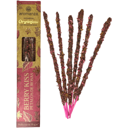 Encens Bio Baissant Baies aux Pétales de Rose...