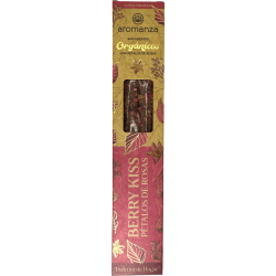 Encens Bio Baissant Baies aux Pétales de Rose Aromanza Argentina - 6 sticks naturels - Douceur de la Maison