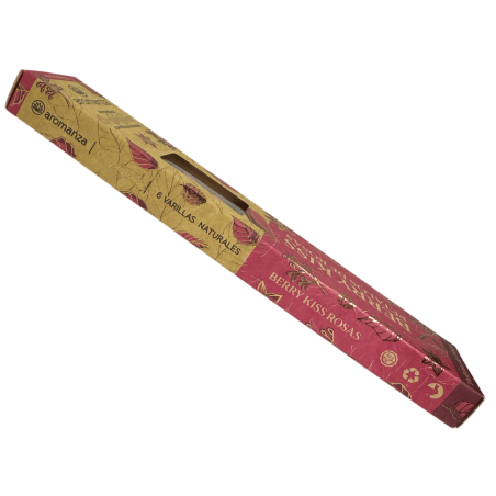オーガニックベリーキス香バラの花びらアロマンツァアルゼンチン - 6つの天然スティック - 家庭の甘さ