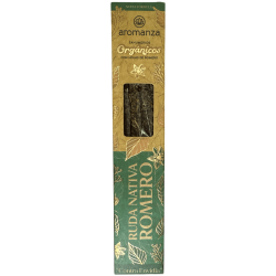Organic Native Rue and Rosemary with Rosemary Leaves Aromanza Argentina - 6 natural sticks - Against Envy