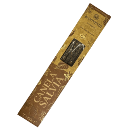 Affumicatoio biologico alla cannella e salvia con foglie di salvia Aromanza Argentina - 6 bastoncini naturali - Calore