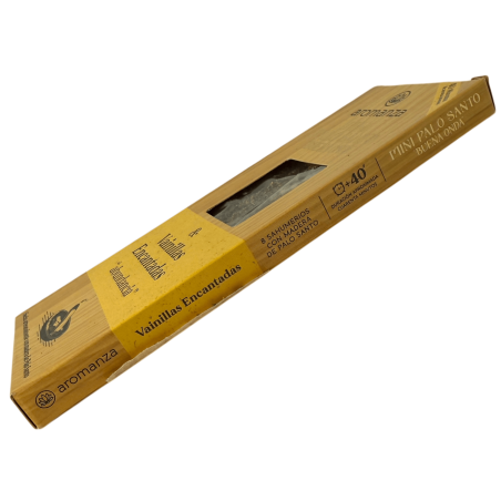 Mini Encens Palo Santo Good Wave aux Vanilles Enchantées Aromanza Argentina - 8 Fumées Durée 40min - Abondance