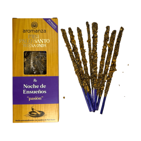 Mini Palo Santo Good Wave Encens Nuits de Rêve Aromanza Argentina - 8 Fumées Durée 40min - Passion
