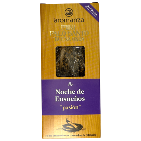 Mini Palo Santo Good Wave Encens Nuits de Rêve Aromanza Argentina - 8 Fumées Durée 40min - Passion