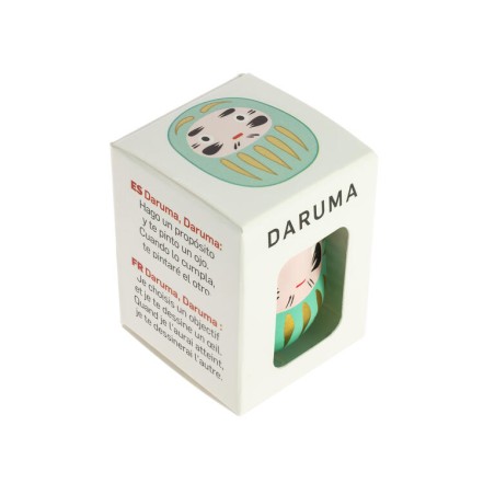 Daruma الفيروز النجاح الأكاديمي الصغير - اليابان التقليدية - دمية الغرض