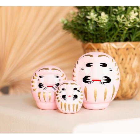 Daruma Pink Small Affection - Japão Tradicional - Boneca de Propósito