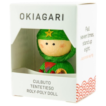 Okiagari Ninja Tentetieso - Bambola Giapponese - Colore Casuale