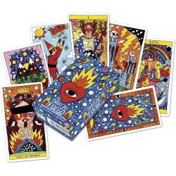Tarot del Fuego Ricardo Cavolo - Fournier - 78 بطاقة بالألوان الكاملة وكتيب تعليمات
