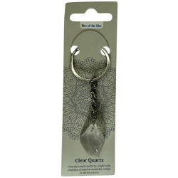 Chaveiro Mineral Bruto Quartz Rock -...