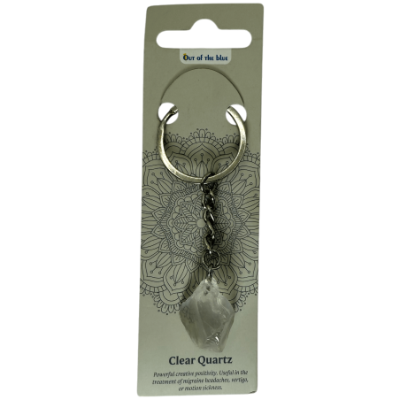 Raw Mineral Key Chain Quartz Rock - Koncentration och minne