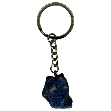 Portachiavi minerale grezzo Lapislazzuli - Saggezza, comunicazione, protezione e guarigione