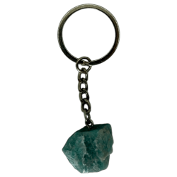 Porte-clés minéral brut amazonite - Calmant, soulage le stress et l’anxiété