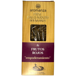 Mini Incenso de Frutas Vermelhas Palo Santo Good Wave Aromanza Argentina - 8 Fumos 40min duração - Empoderamento