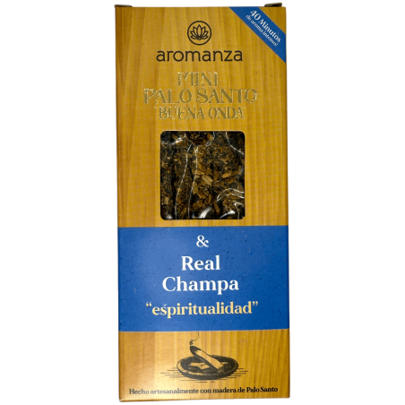 Mini Incenso Palo Santo Boa Onda Real Champa Aromanza Argentina - 8 Fumos 40min duração - Espiritualidade