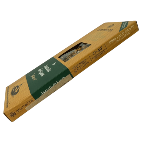 Mini Encens Palo Santo Good Wave Jasmin du pays Aromanza Argentina - 8 Fumées Durée 40min - Plaisir