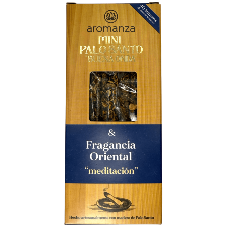 Mini Palo Santo Good Wave Encens Parfum Oriental Aromanza Argentina - 8 Encens durée 40min - Méditation