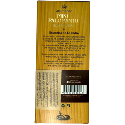 Incienso Mini Palo Santo Buena Onda Esencias de la India Aromanza Argentina - 8 Sahumerios 40min duración - Humildad