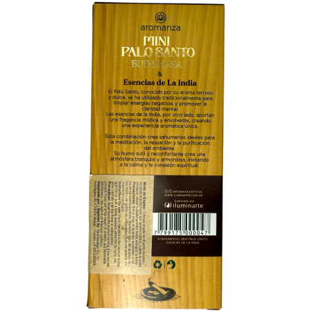 Mini Palo Santo Good Wave Wierook Essences van India Aromanza Argentinië - 8 Smokes 40min duur - Nederigheid