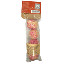 Magic Spheres Love Aromanza Argentina - 4 قنابل تشهير فواكه حمراء وتوت العليق والخوخ والماغنوليا والشراب والورد