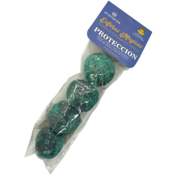 Aromanza Argentina Magic Protection Spheres - 4 Benzoin, Eucalyptus, Mint and Rosemary Leaves defuming bombs