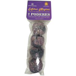 Magic Spheres 7 Powers Aromanza Argentina - 4 قنابل فانيليا ، فراولة ، برتقال ، فواكه حمراء ، نعناع ، حكيم وبالو سانتو