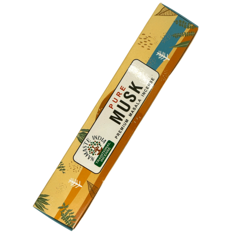 Reiner Weihrauch Moschus Namaste India Premium Masala - 15gr Packung.