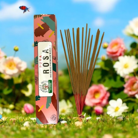 Pure Incense Rose Namaste India Premium Masala - opakowanie 15gr.