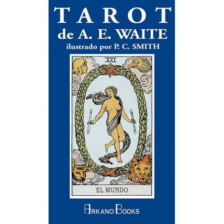 A.E. Waite Tarot Cards Blue Case Illustrated by P.C. Smith - 78 cards and instruction book