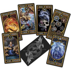 Tarot Dragon de Anne Stokes - Fournier - 78 cartas a todo color y folleto de instrucciones