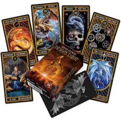 Tarot Dragon de Anne Stokes - Fournier - 78 cartas a todo color y folleto de instrucciones