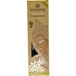 Incenso Tibetano Limão Abre Caminhos de Incenso Aromanza Argentina - Incenso artesanal 8 palitos artesanais extra grossos