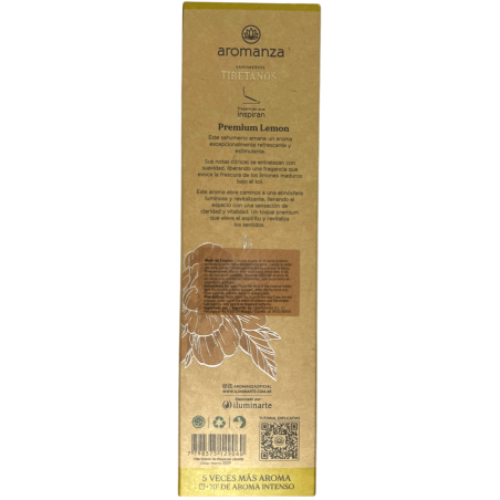 Tibetan Incense Lemon Opens Incense Paths Aromanza Argentina - Artisanal incense 8 extra thick handmade sticks