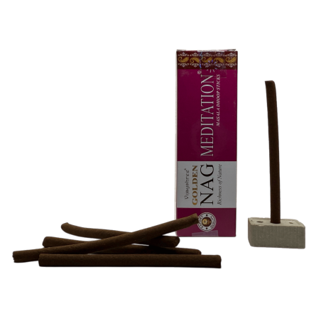 GOLDEN NAG Incienso Dhoop Meditación - Masala Dhoop Sticks - 1 paquete de 10 barritas