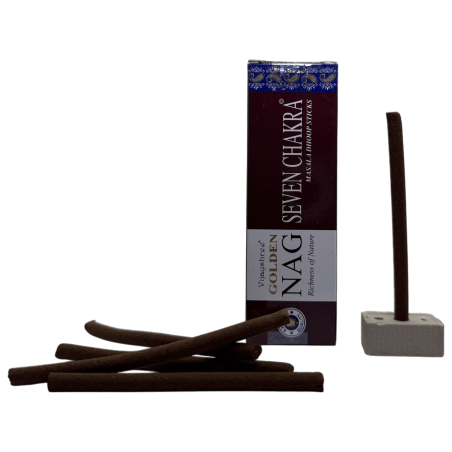 GOLDEN NAG Dhoop Incense Seven Chakras - Masala Dhoop Sticks - 10 バー 1 パック