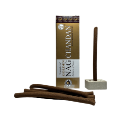 Incenso GOLDEN NAG Chandan Dhoop - Bastoncini Masala Dhoop - 1 confezione da 10 barrette