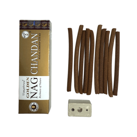 GOLDEN NAG Chandan Dhoop Incense - Masala Dhoop Sticks - 1 opakowanie 10 batonów