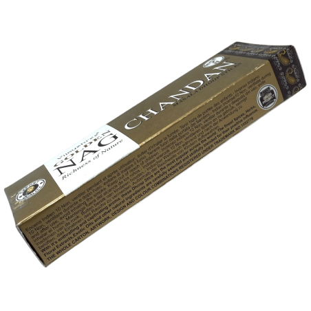 GOLDEN NAG Encens Chandan Dhoop - Masala Dhoop Sticks - 1 paquet de 10 barres