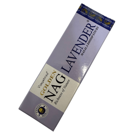 GOLDEN NAG Dhoop Lavender Incense - Masala Dhoop Sticks - 10バールの1パック