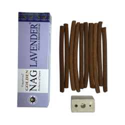 GOLDEN NAG Dhoop Lavender Incense - Masala Dhoop Sticks - 1 pack of 10 bars