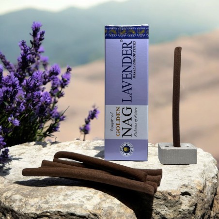 GOLDEN NAG Dhoop Lavendel Räucherstäbchen - Masala Dhoop Sticks - 1 Packung mit 10 Riegeln